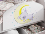 Кровать Звездочка с бортиком Белый-фиолетовый