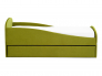 Кровать с ящиком Letmo оливковый (велюр)