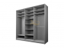 Шкаф-купе Max МШ-27-6-27-222 пленка Oracal черная