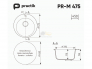 Мойка Practik PR-M 475-001 белый камень