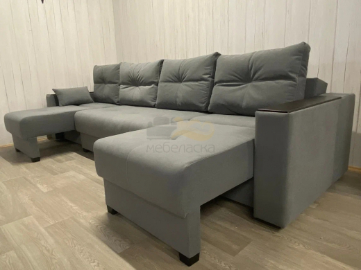 Диван Комфорт-6 НПБ+МДФ модульный 1К-2-1К ткань Veluta Lux 7