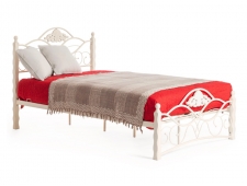 Кровать металлическая Canzona Wood slat base 1200х2000 Белый